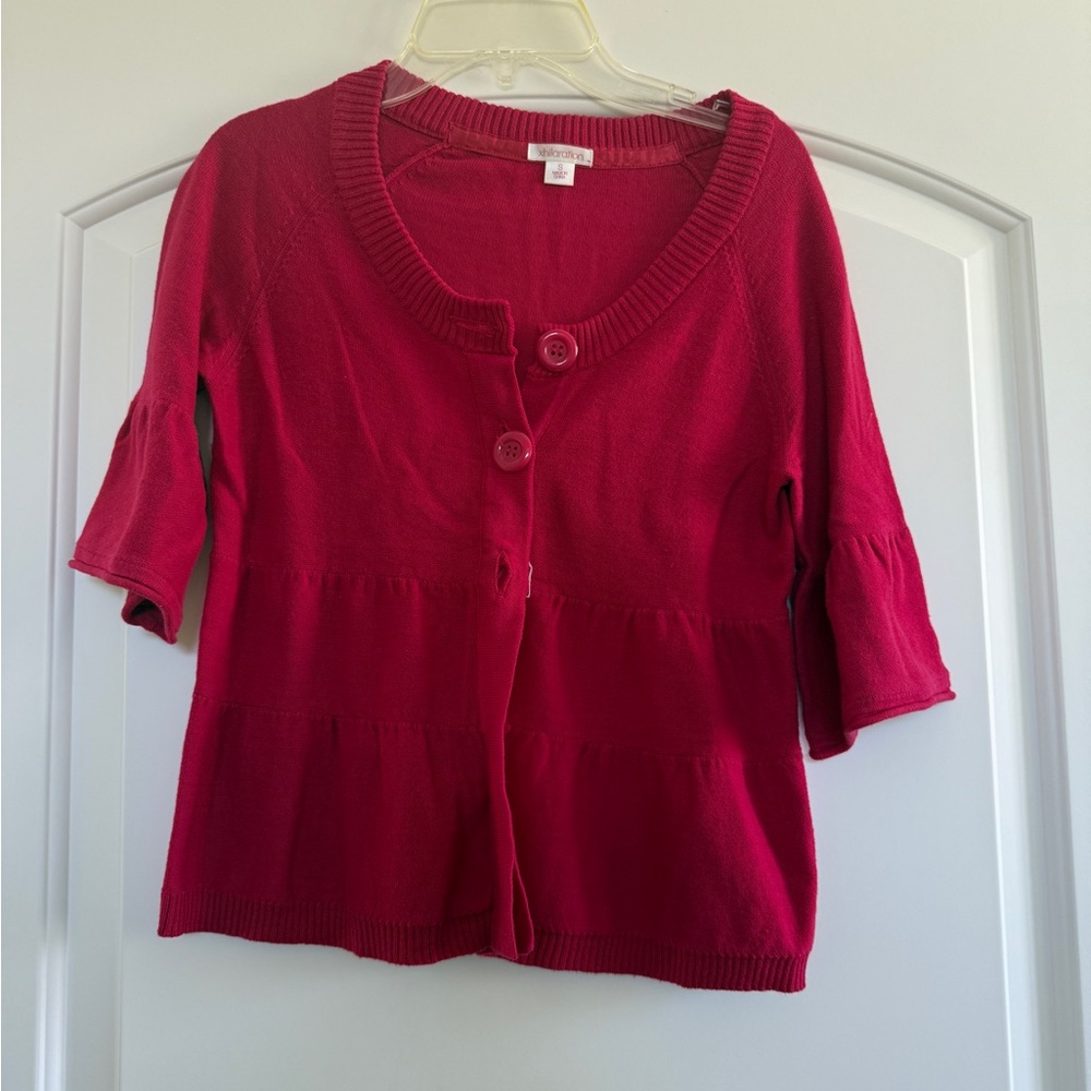 Xhilaration Red Women's Cardigan Sweater